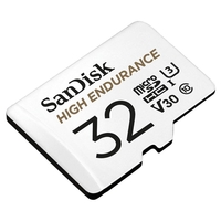 SanDisk High Endurance microSDHC 32GB for dash cams & home monitoring,  Full HD / 4K videos,  100/40 MB/s Read/Write