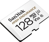 SanDisk High Endurance microSDXC 128GB -for dash cams & home monitoring,  Full HD/4K videos,  up to 100/40 MB/s Read/Write
