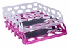 sax design Briefablagen Sax Briefkorb Voronoi transp. DIN C4 Transparent