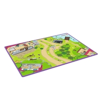 Schleich® Spielteppich 92 cm x 133 cm rechteckig grün/bunt