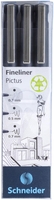 Schneider Fineliner 0.2 + 0.5 + 0.7 mm Schwarz