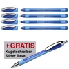Schneider Kugelschreiber 4 Kugelsc. Memo bl+1 Rave bl 0.7 mm Blau