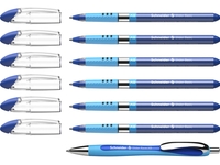 Schneider Kugelschreiber A:6 Slider Basic Bl + 1 Rave 0.7 mm Blau