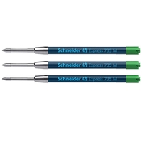 Schneider Kugelschreibermine Expressmine grün 735 M,  3er 0.5 mm M (mittel) Grün