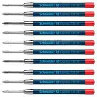 Schneider Kugelschreibermine Expressmine rot 735 M 10er 0.5 mm M (mittel) Rot