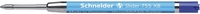 Schneider Kugelschreibermine Minen Slider 755,  Bl,  Xb, 3st. 0.7 mm XB (extrabreit) Blau