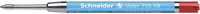 Schneider Kugelschreibermine Minen Slider 755,  Rt,  Xb, 3st. 0.7 mm XB (extrabreit) Rot