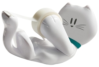Scotch Klebefilmabroller Handabroller Katze + Rolle weiß