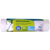 Secolan Müllbeutel 25, 0 µm Naturweiss 35l - 20 Stück