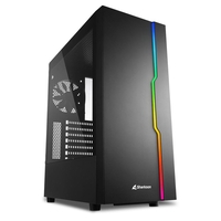 Sharkoon RGB Slider Midi-ATX-Tower Gehäuse ohne Netzteil