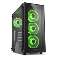 Sharkoon TG5 Glass Green ATX-Midi-Tower Gehäuse ohne Netzteil