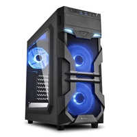 Sharkoon VG7-W Blue ATX-Midi-Tower Gehäuse ohne Netzteil