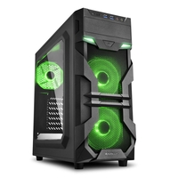 Sharkoon VG7-W Green ATX-Midi-Tower Gehäuse ohne Netzteil