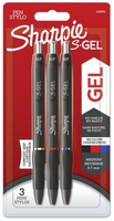 Sharpie Gelschreiber S-Gel - 3er Blister sw/bl/rot 0.7 Mehrfarbig