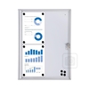 Showdown® Displays Schaukästen Jansen Schaukasten XS 4xA4 4x DIN A4 keine-Fach Silber