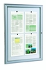 Showdown® Displays Schaukästen Schaukasten S 4xA4 4x DIN A4 keine-Fach alu