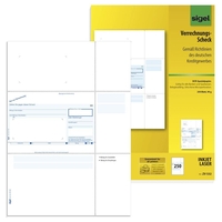 SIGEL Bankformulare SEPA-Verrechnungsscheck SEPA-Verrechnungs-Scheck,  A4 ZV532 DIN A4 250 Seiten
