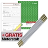 SIGEL Bauformulare Bautagebuch A:2xBautagebücher+1 Meterstab SY281 DIN A4 3x 40 Seiten