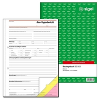 SIGEL Bautagebuch Formularbuch DIN A4 SD063 - 3 x 40 Blatt