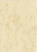 SIGEL Briefpapier Marmor-Papier beige,  A4,  25Bl. DIN A4 90 g/m²