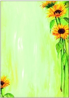 SIGEL Briefpapier Motiv-Papier Sunflower,  A4 DIN A4 90 g/m²