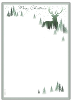 SIGEL Briefpapier Motivbogen Christmas Forest DIN A4 90 g/m²