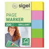 sigel brillant Haftmarker farbsortiert - 5 x 40 Streifen