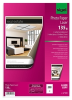 SIGEL Fotopapier Farb-Laser-Photo-Pap.2-Seit.A3 DIN A3 135 g/m²