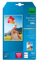 SIGEL Fotopapier Inkjet-Pap.Everyday, 200g, 10x15 10, 0 x 15, 0 cm 200 g/m²