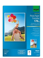SIGEL Fotopapier Inkjet-Pap.Everyday, A4, 170g,  DIN A4 170 g/m²