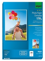SIGEL Fotopapier Inkjet-Pap.Everyday, A4, 170g,  DIN A4 170 g/m²