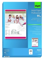 SIGEL Fotopapier Inkjet-Papier 95g A4 200Bl. DIN A4 95 g/m²