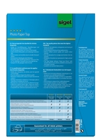 SIGEL Fotopapier Inkjet-Photo-Pap.125g A4 100Bl DIN A4 125 g/m²