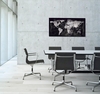 SIGEL Glas-Magnettafeln Glastaf. 91x46cm World-Map 91, 0 x 46, 0 cm Tempered Glas,  Rückseite Metall Schwarz