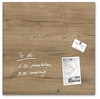 SIGEL Glas-Magnettafeln Magnetboard 48x48cm Natural Wo 48, 0 x 48, 0 cm Tempered Glas,  Rückseite Metall Braun