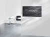 SIGEL Glas-Magnettafeln Magnetboard 91x46cm Schiefer-S 91, 0 x 46, 0 cm Tempered Glas,  Rückseite Metall anthrazit