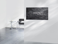 SIGEL Glas-Magnettafeln Magnetboard 91x46cm Schiefer-S 91, 0 x 46, 0 cm Tempered Glas,  Rückseite Metall anthrazit