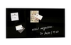 SIGEL Glas-Magnettafeln Magnetboard 91x46cm schwarz 91, 0 x 46, 0 cm Tempered Glas,  Rückseite Metall Schwarz