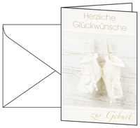 SIGEL Glückwunschkarten Faltkarte Baby,  A6, 10+10 DS040 DIN A6