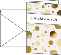 SIGEL Glückwunschkarten Faltkarte Golden Bubble,  A6 DS106 DIN A6