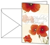 SIGEL Glückwunschkarten Faltkarte Red Poppies, A6, 10St. DS003 DIN A6