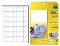 SIGEL Hängeetiketten Hängeschilder 27x40 mm 1470St. 27, 0 x 40, 0 mm weiß