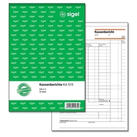 sigel Kassenbericht A5 - 50 Blatt