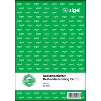 sigel Kassenbericht/Bestandsrechnung Formularbuch