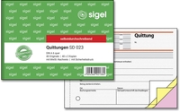 SIGEL Kassenformulare Quittung,  MwSt. separat ausgewiesen Quittung MwSt. separat ausgew. SD023 DIN A6 quer 3x 40 Seiten