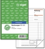 SIGEL Kassenformulare Rechnung Rechnung,  A6,  KP RE625 DIN A6 2x 50 Seiten