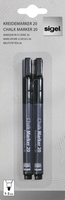 SIGEL Kreidemarker 1.0 - 2.0 mm Schwarz