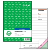 SIGEL Lieferscheine Lieferschein mit Empfangsschein Lieferschein m. Empf.,  A5,  KP LI535 DIN A5 3x 50 Seiten