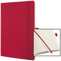SIGEL Notizbuch Notizbuch,  13, 5x21cm,  rot ca. DIN A5 kariert rot