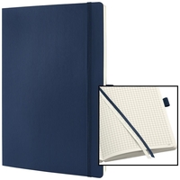SIGEL Notizbuch Notizbuch,  18, 7x27cm,  d´blau ca. DIN A4 kariert blau